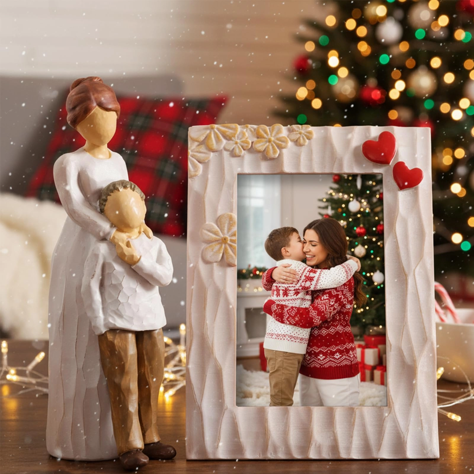 NAN ZAI NAN FANG Mother and Son Figurine - Resin