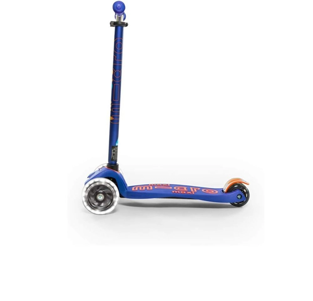 Maxi Deluxe 3-Wheel Kick Scooter – 120/80 mm LED