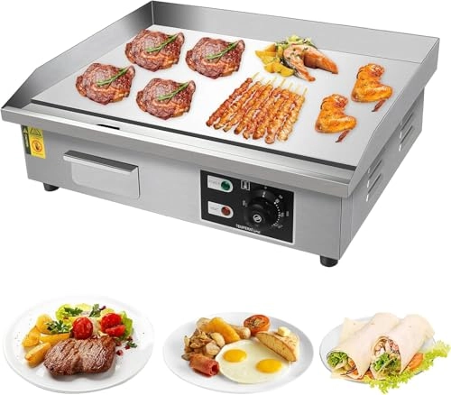 Commercial Electric Griddle - 530×385mm