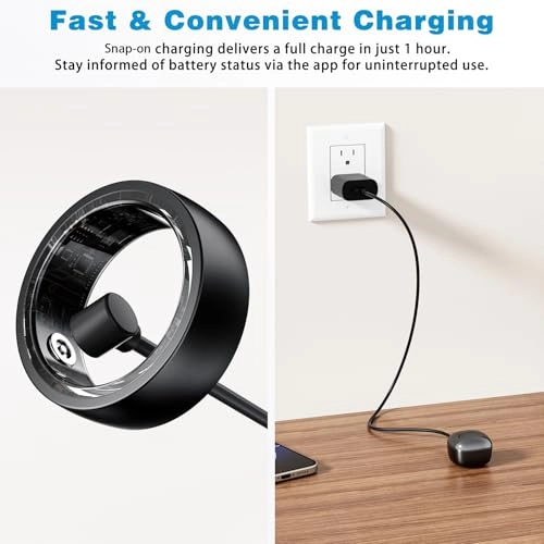 Fitness Tracker Ring - Heart Rate Blood Oxygen