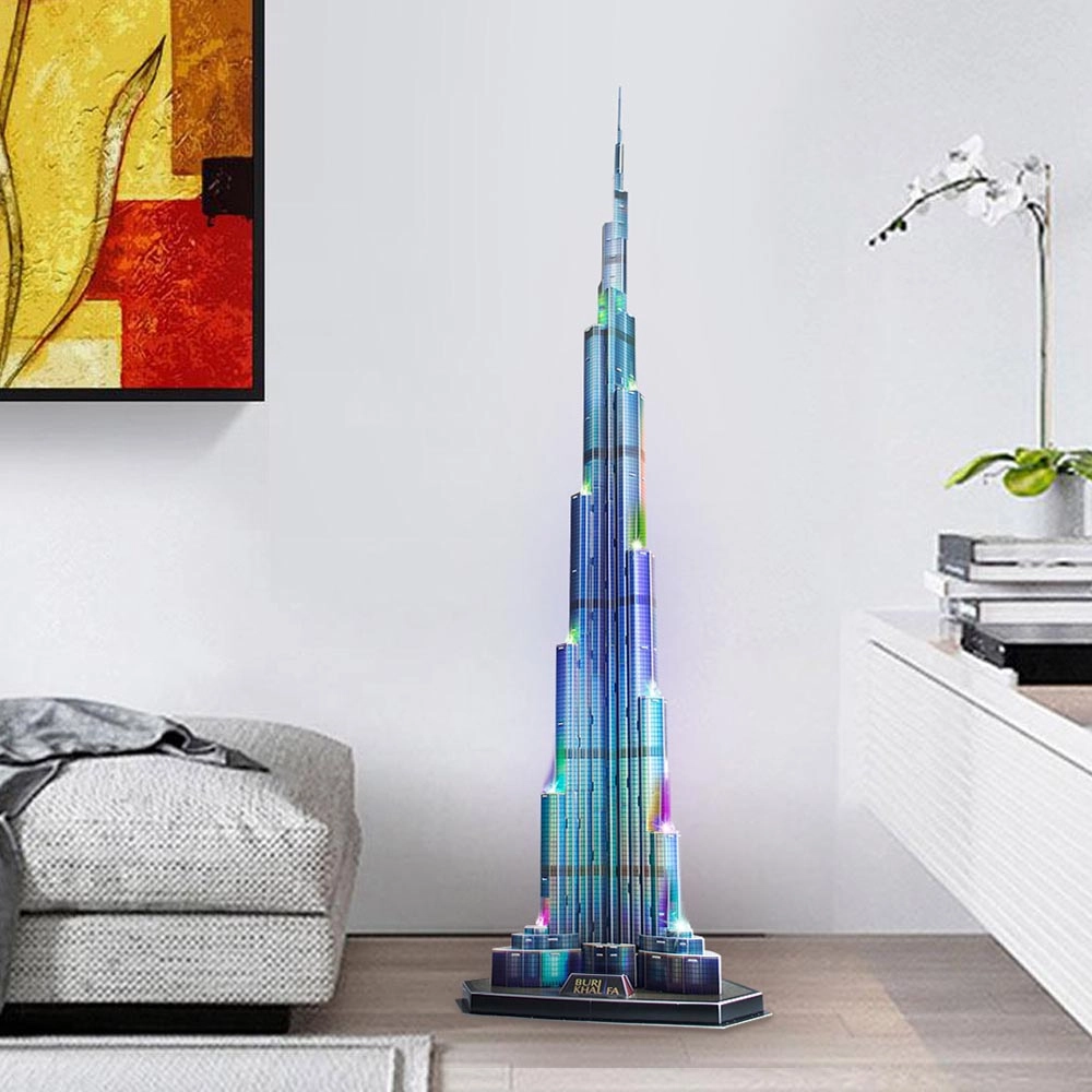 Burj Khalifa 3D Puzzle (AL-L133H) - 136 pcs, LED
