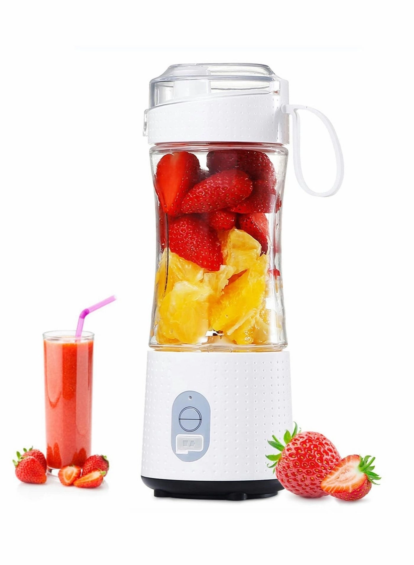 Portable Blender Smoothie Maker - Rechargeable Leakproof Lid Sip Spout