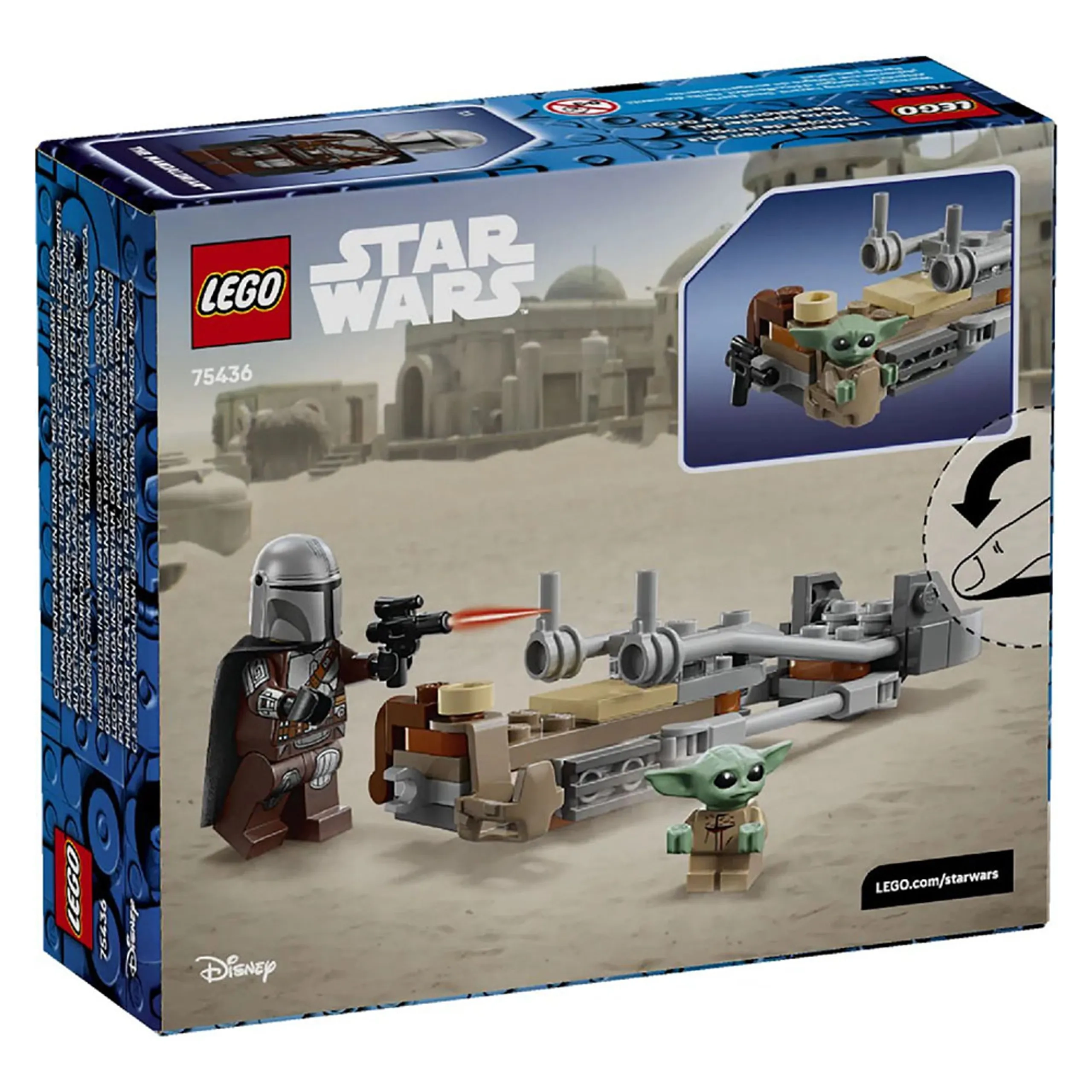 Star Wars The Mandalorian & Grogu’s Speeder Bike (75436)