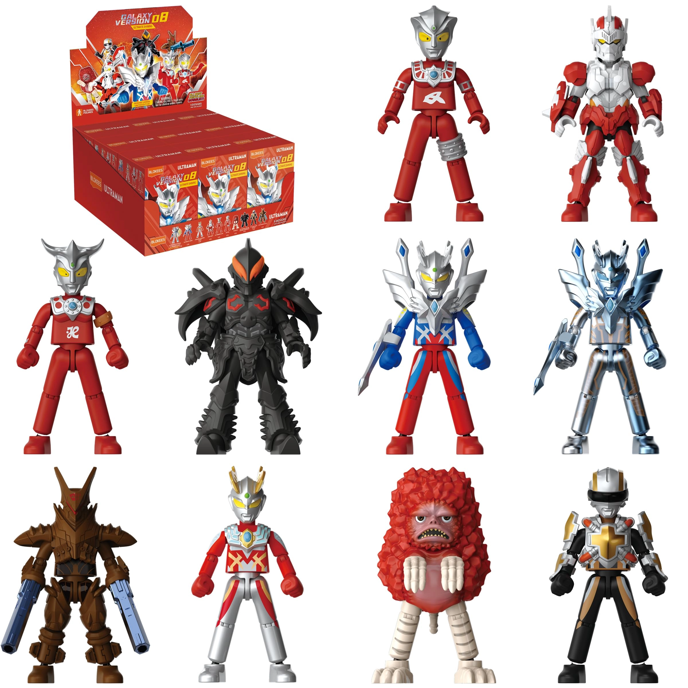 BLOKEES Ultraman Galaxy Version 08 Ultimate Shining - 9+ Ultraman 9