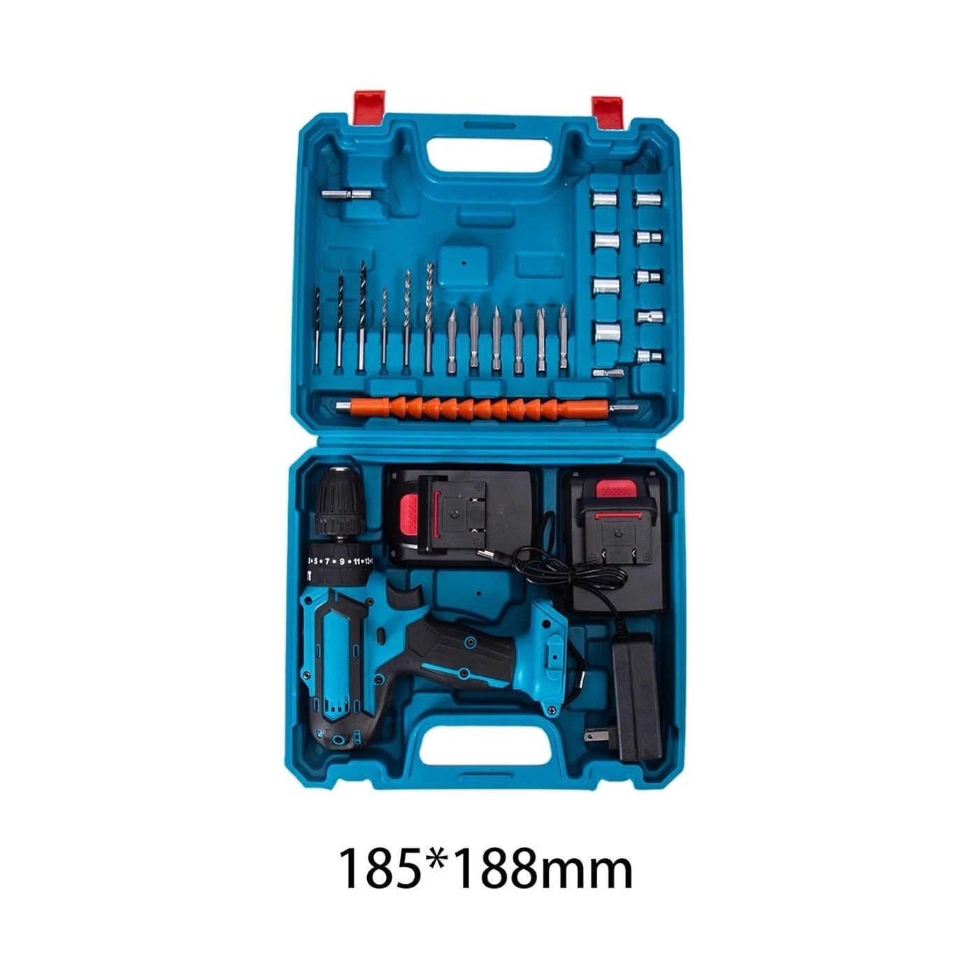 Cordless Power Drill Set - Compact Rechargeable