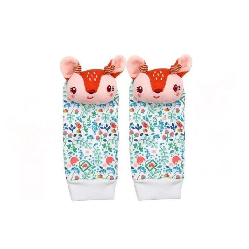 Wrist Rattle & Foot Finder Socks - 1+ Animal designs