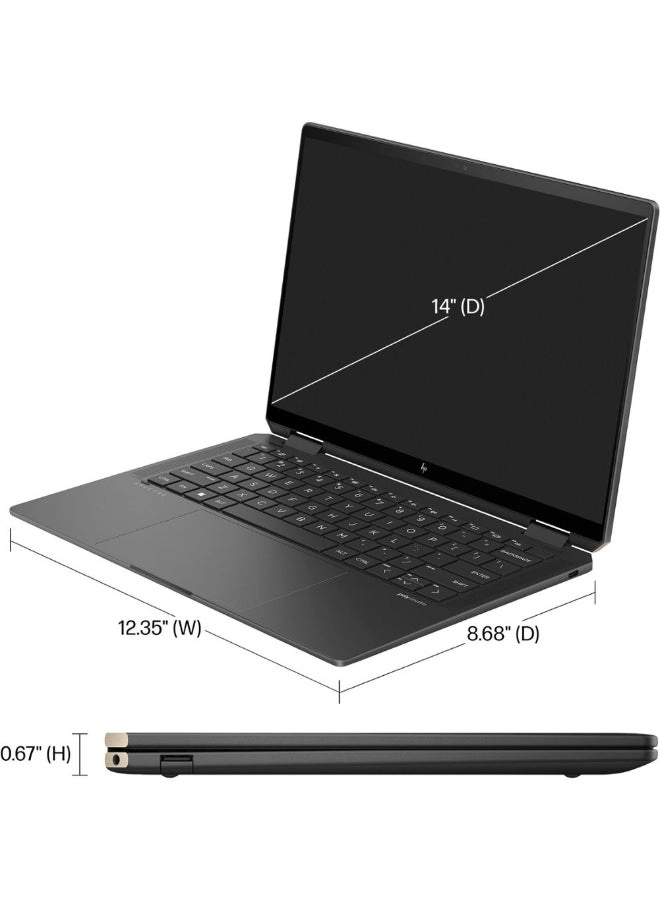 Spectre x360 14-EU0013DX - 14'' Core Ultra 7 155H 16GB DDR4 1000GB SSD