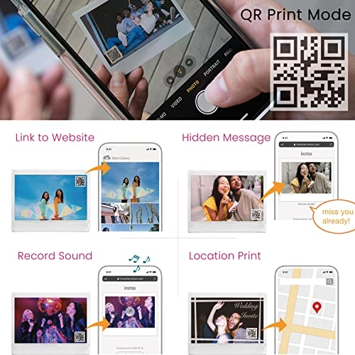 Instax Link Wide + Instax Film - 20 Sheets + Cloth