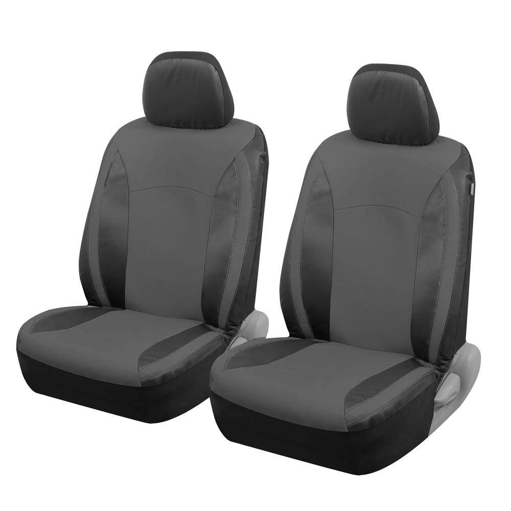BDK Faux Leather Car Seat Covers for Front Seats