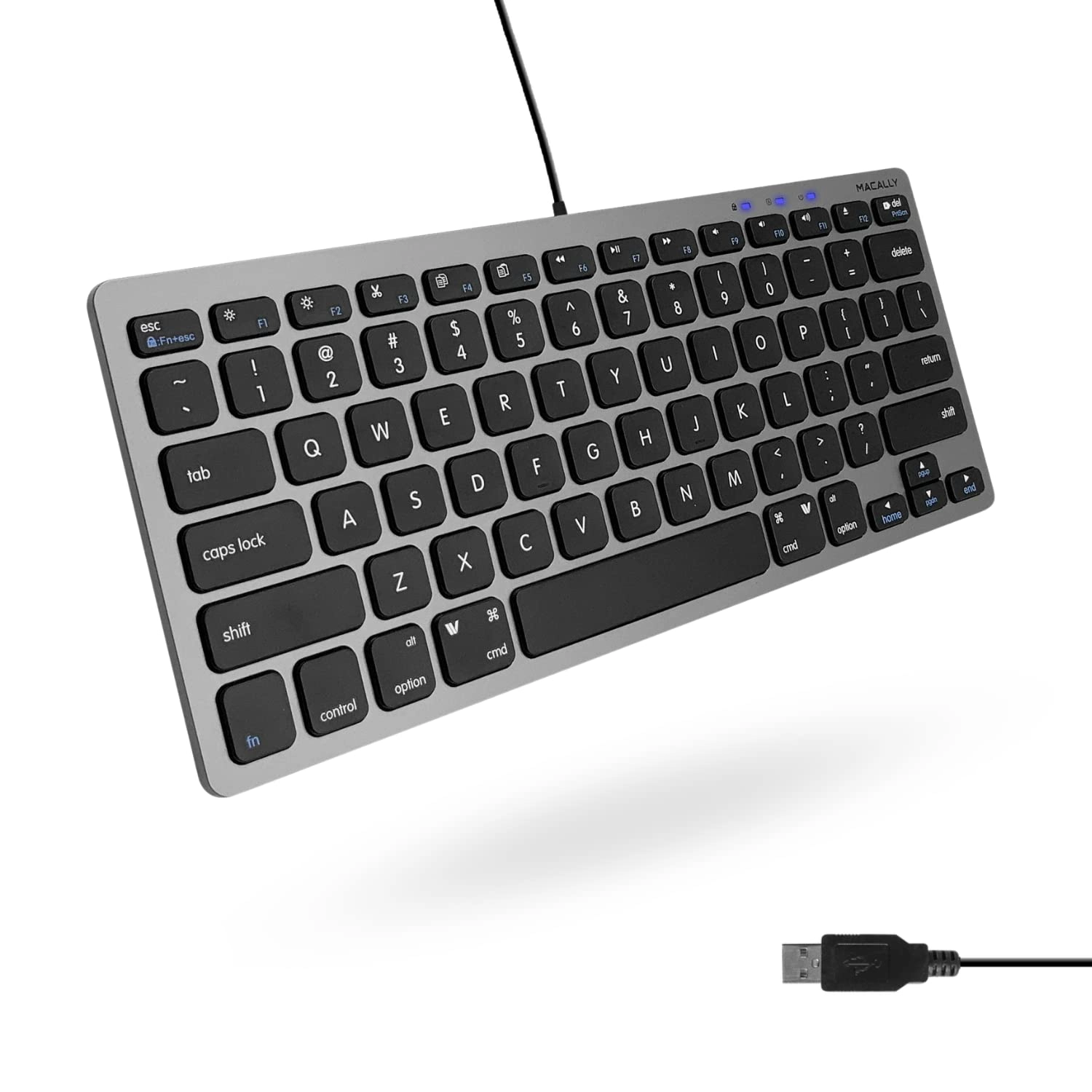 Mace Group Inc / Macally Peripherals slimkeycsg - Compatible with Mac & Windows Wired