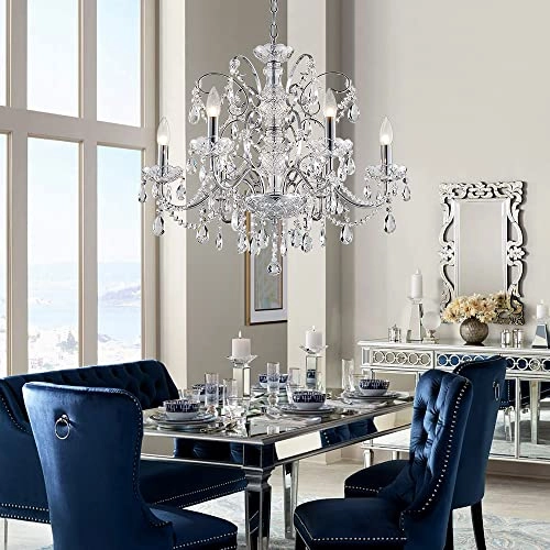 6-Lights Crystal Chandelier