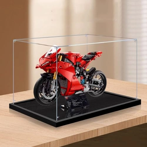 Acrylic Display Case for LEGO 42202 Motorcycle Model - 3mm thickness