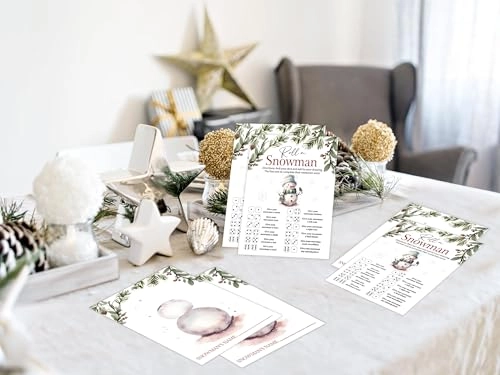 Roll A Snowman Game - Adult 25 cards