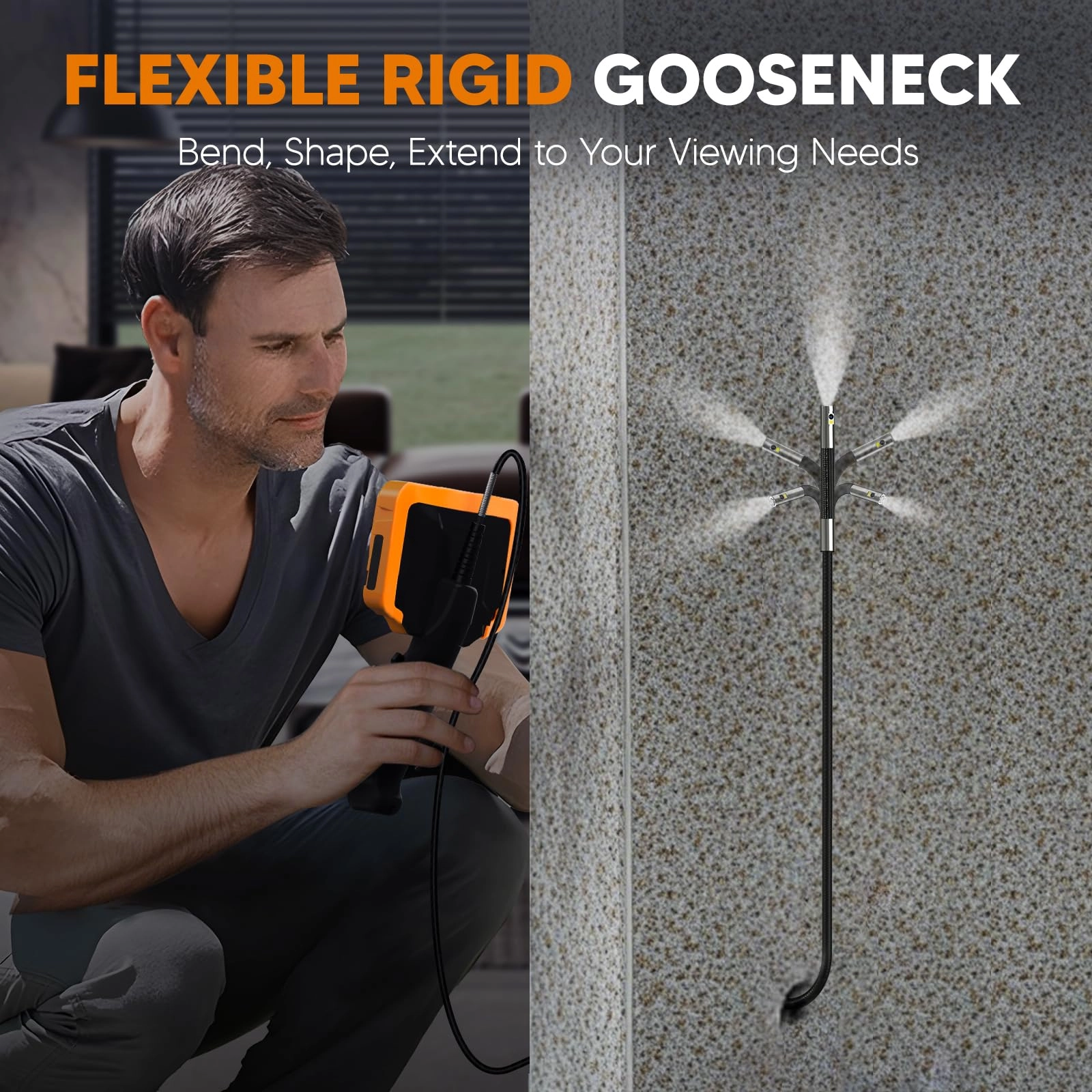 Triple Lens endoscope - 50FT