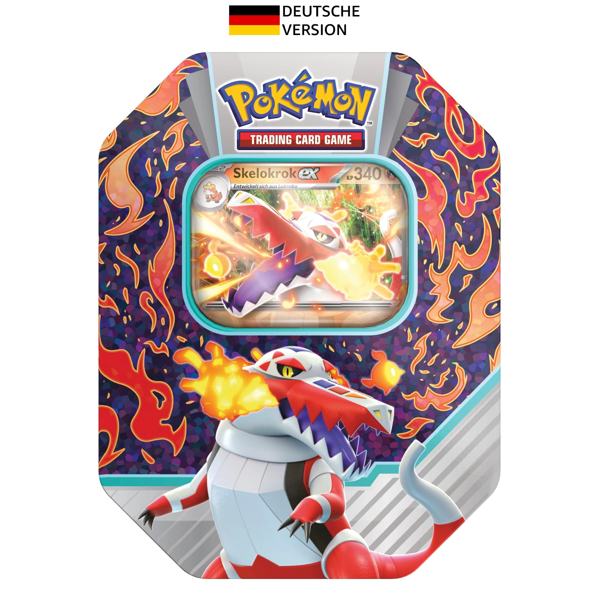 Pokémon Paldea Partner: Skelokrok-ex - 1 Holographic Promo Card 4 Booster Packs