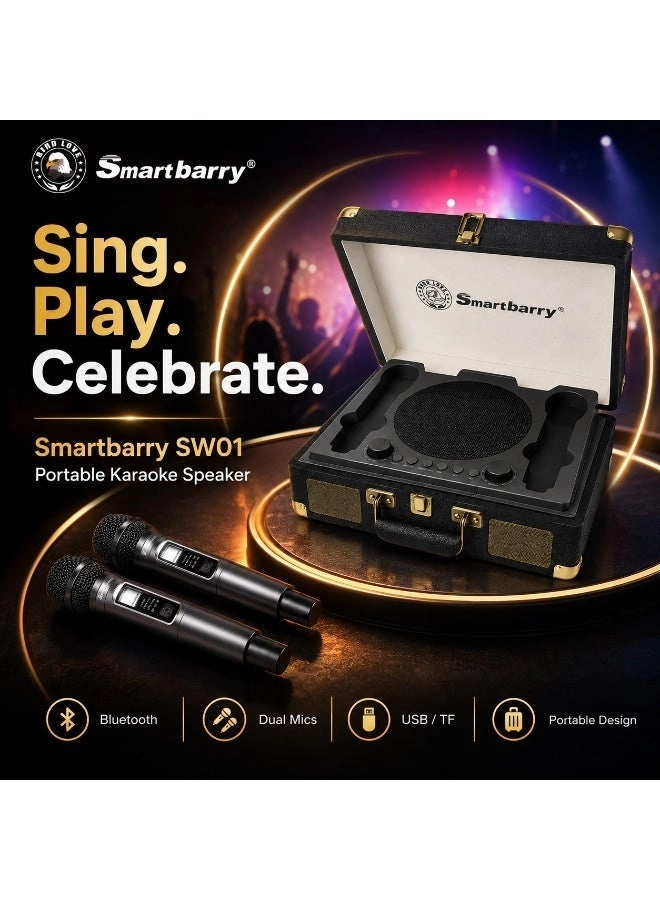 Karaoke Bluetooth Speaker - 2 Microphones