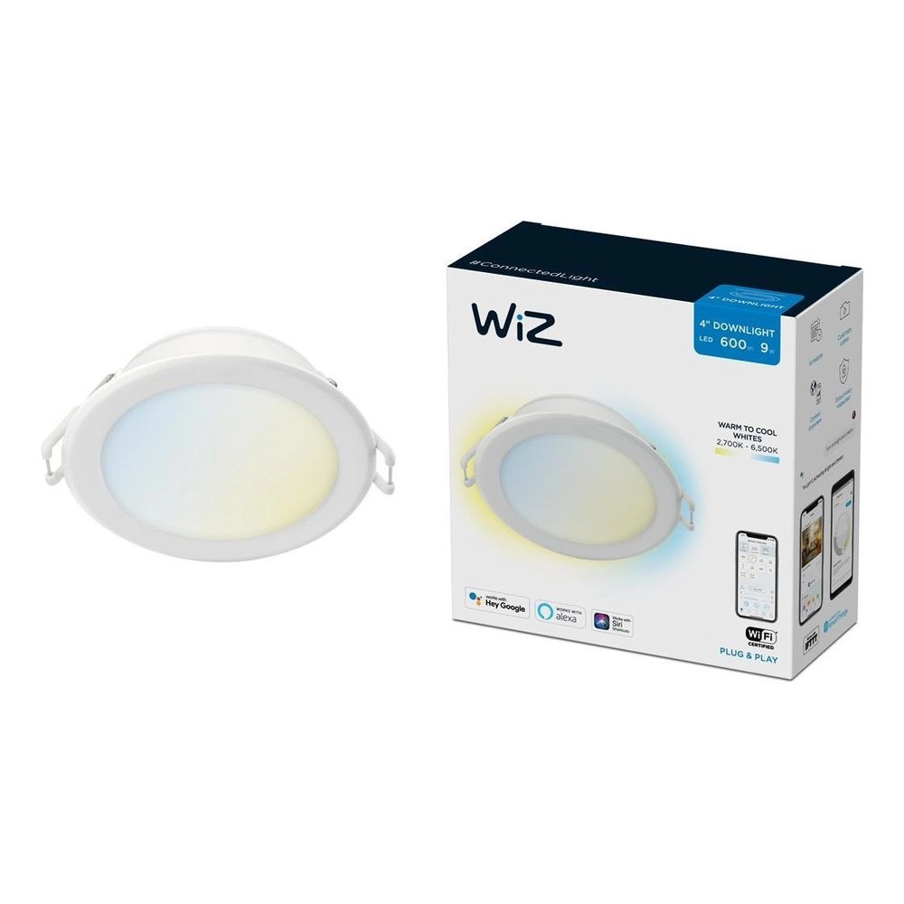 WiZ Recessed Downlight - Smart Wi-Fi 9 W Tunable White