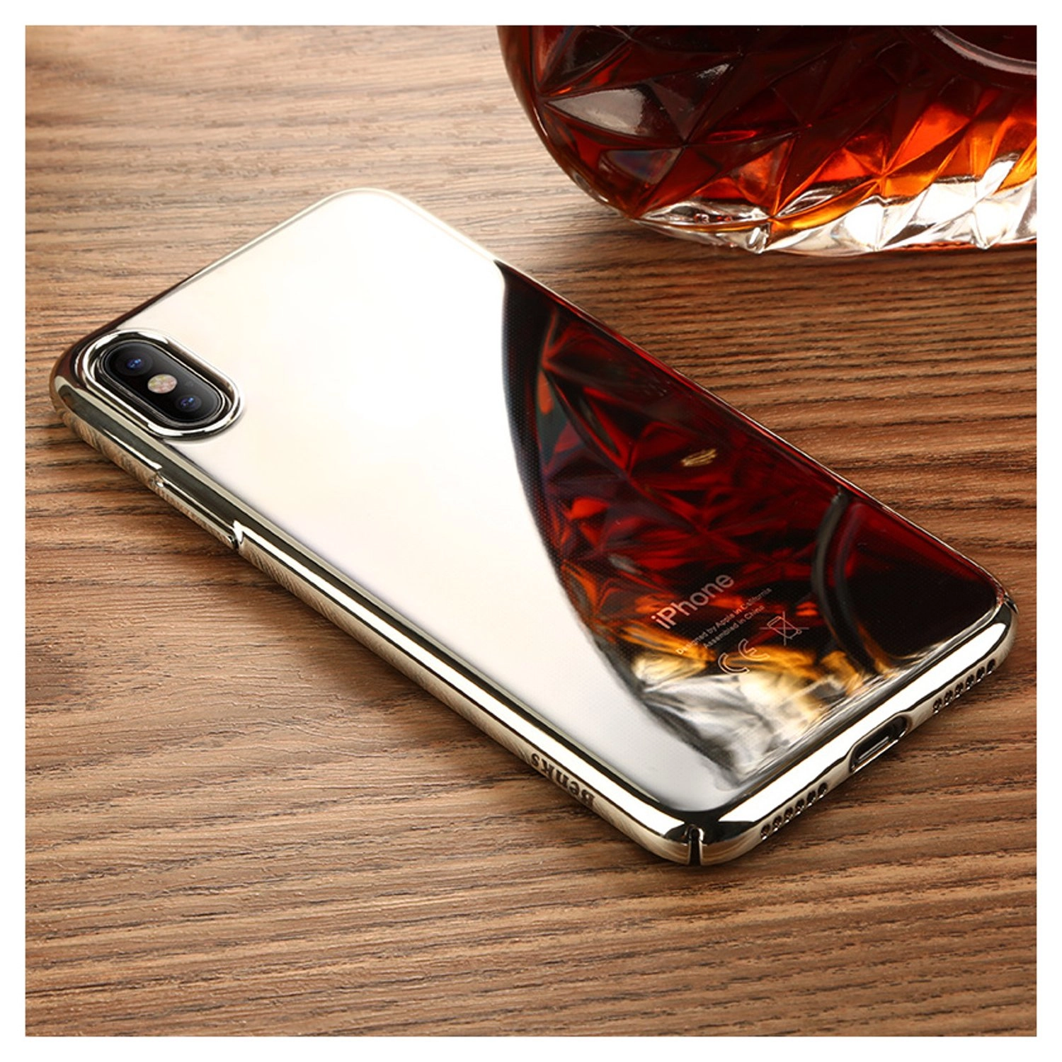 Electroplating Cover Back Case for Apple iPhone X