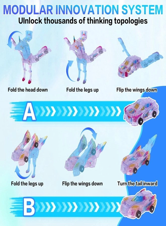 Transformer Toys - 2-in-1 Unicorn Magnetic Collision