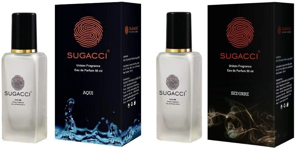 Sugacci Perfume and Cosmetics Aqui - Eau de Parfum 50ml + Sedurre - Eau de Parfum 50ml