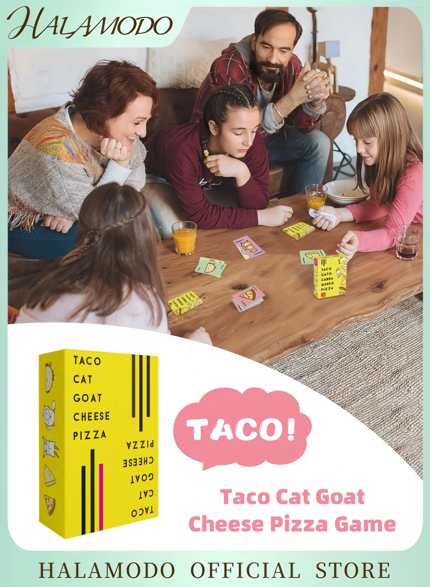 halamodo Taco Cat Goat Cheese Pizza - English 6+ Years