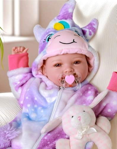 Mia Reborn Baby Doll - 17-inch Vinyl Cotton Ages 3+