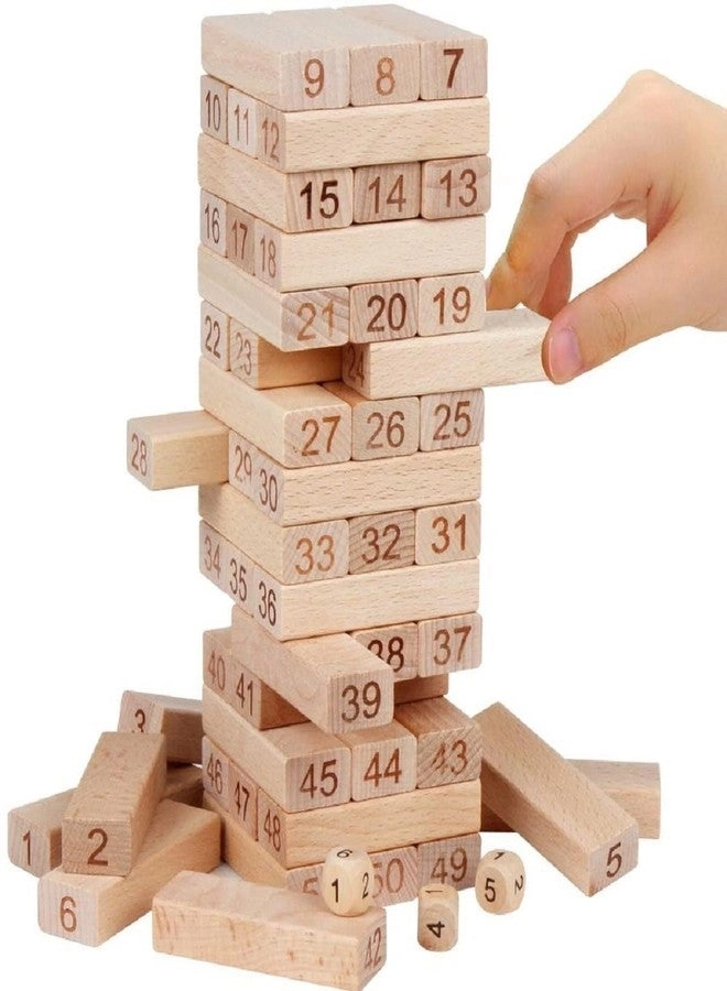 Wooden Building Blocks Puzzle Game - 54 pcs