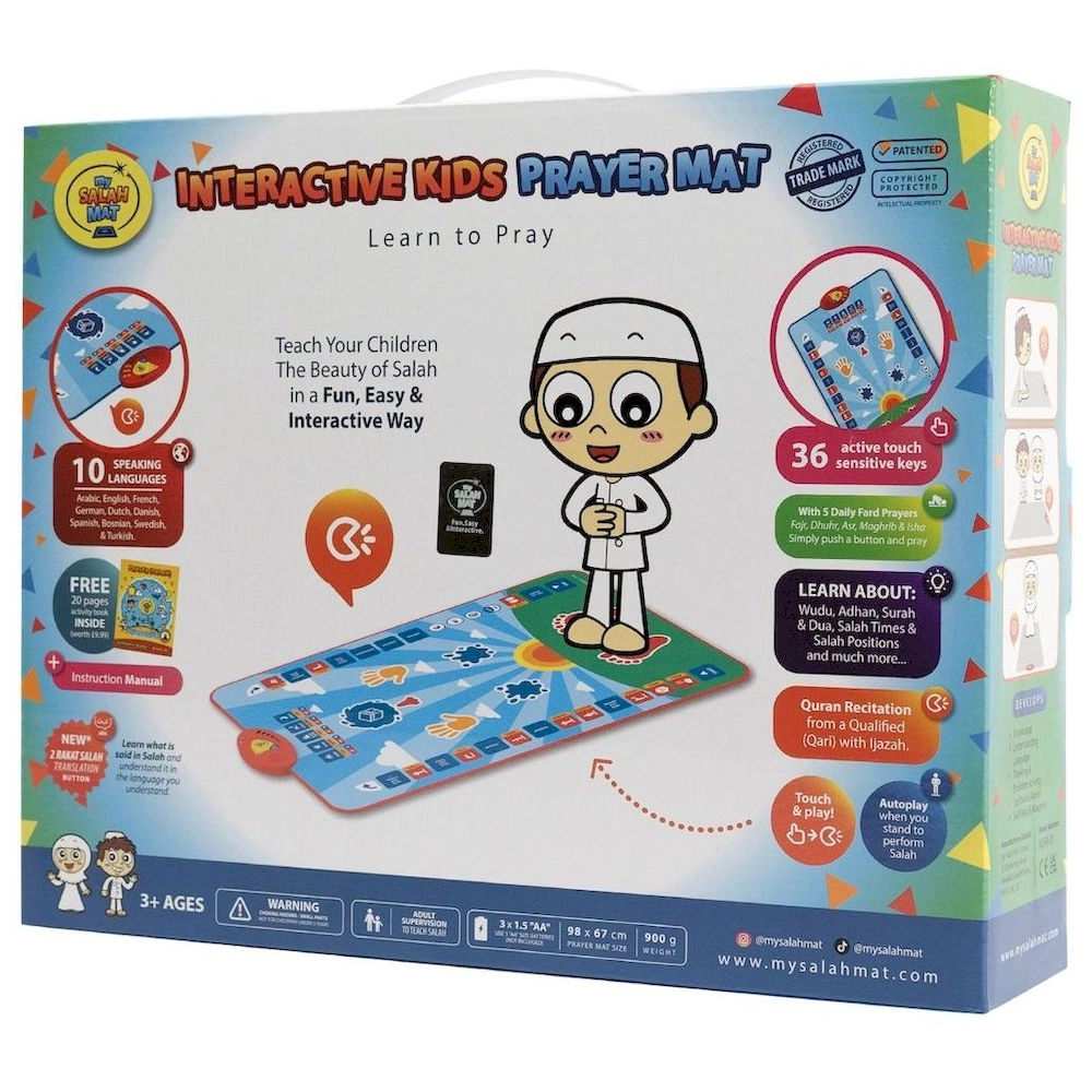 Interactive Kids Prayer Mat - Suitable for 3 years & above