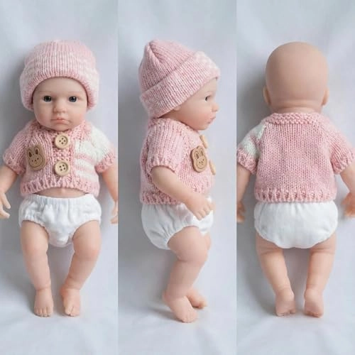 Reborn Baby Doll - 8 inch Full silicone Girl Ages 3+