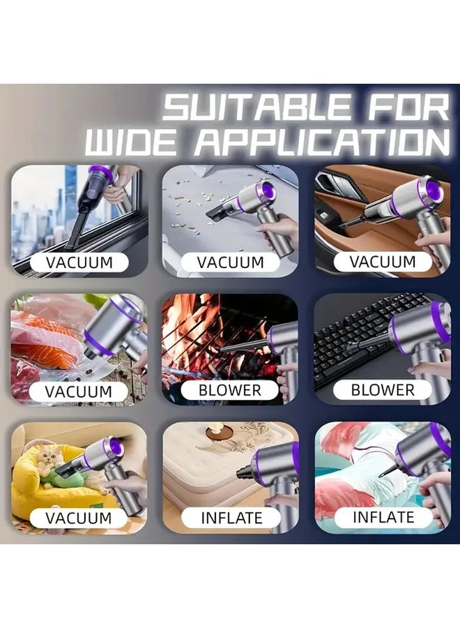 4-in-1 Wireless Handheld Vacuum Cleaner - 2000mAh