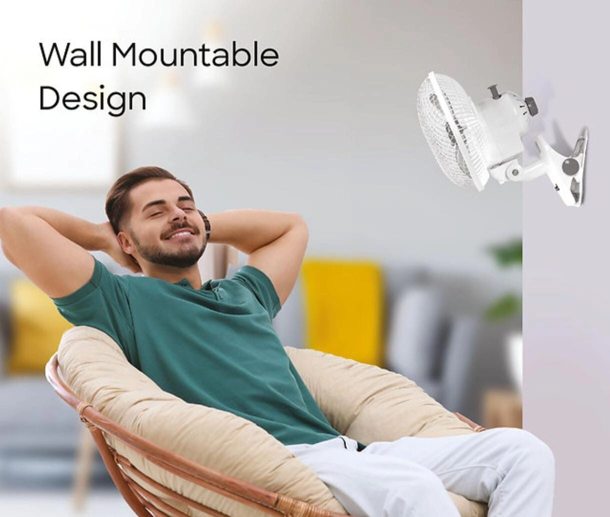 3 in 1 Clip Fan - Clip Desk Wall