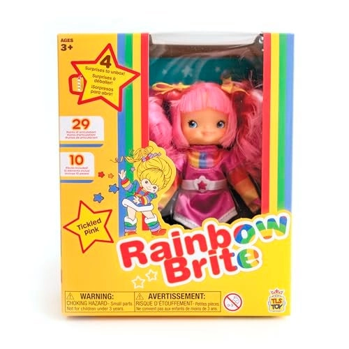 Tickled Pink Poseable Fashion Doll - 5.5-inch 4 Surprise Reveal Accessories