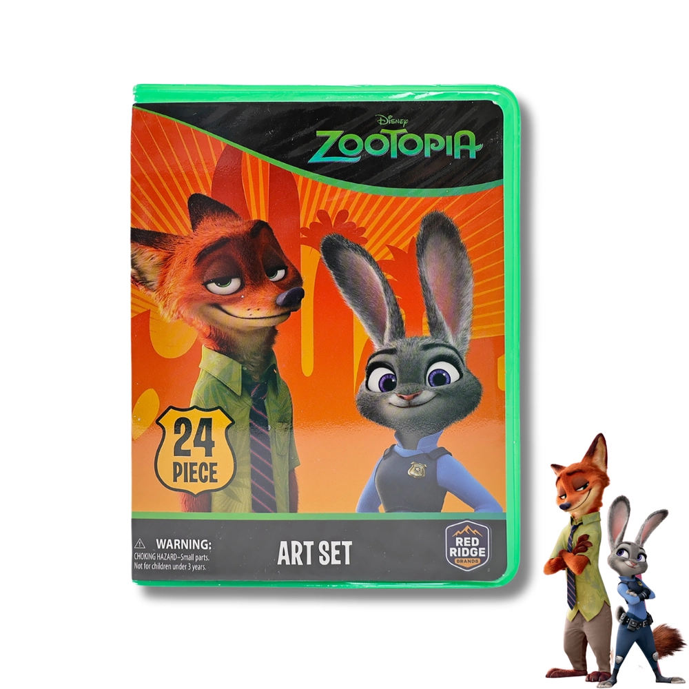 Disney Zootopia Art Set - 24pcs 12 Watercolors