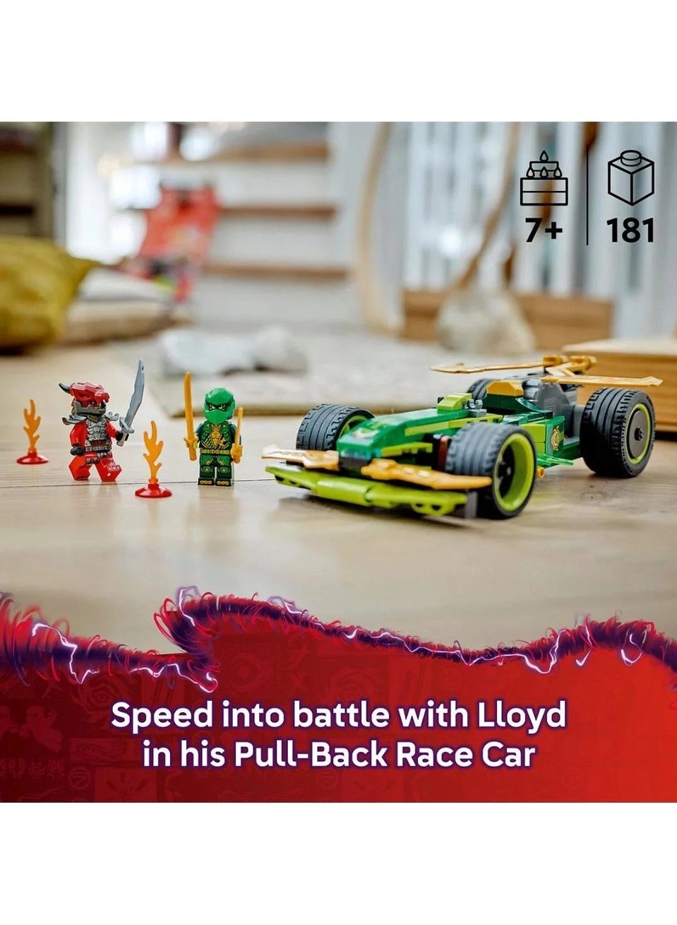 NINJAGO Lloyd's Pull-Back Race Car (71828)