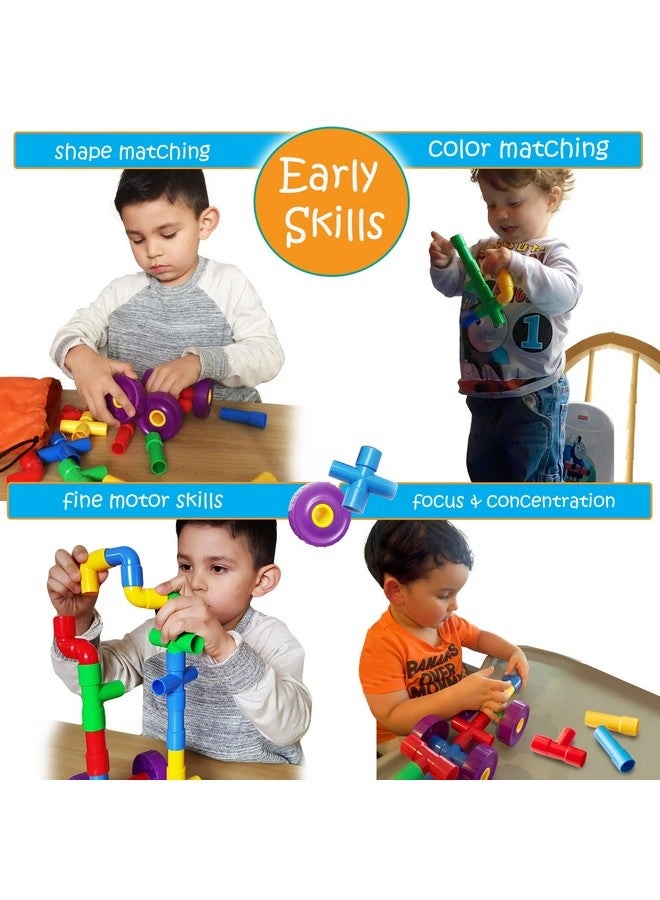 Stem Learning Pipe Tube - Educational Construction For Adhd & Autism