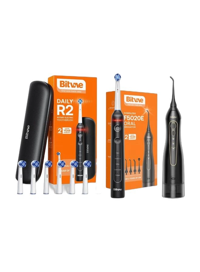 Bitvae BV R2 - Rechargeable 5 Cleaning Modes + F5020E - Cordless 300ml 3 Cleaning Modes