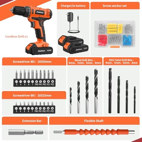 20V Cordless Drill - 1.5 Amp Hours
