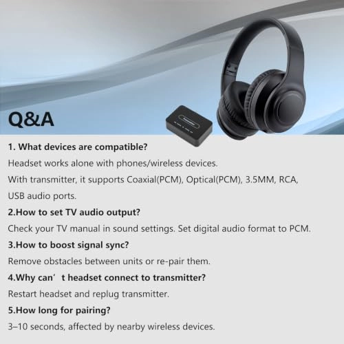KST-801ANCTX2 Wireless Headphone Set