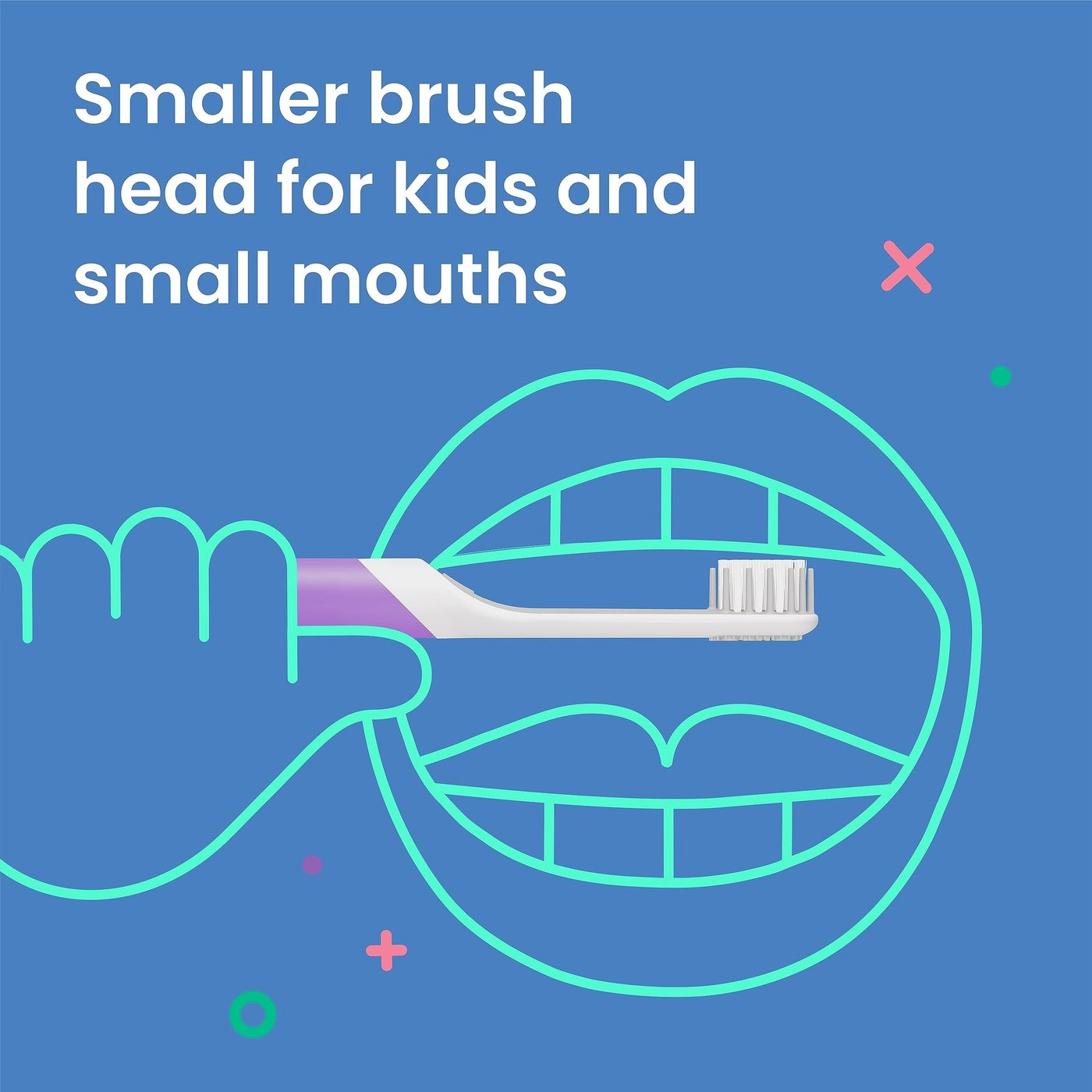 Sonic Toothbrush Replacement Heads - Kids 3 Pack Soft Bristles