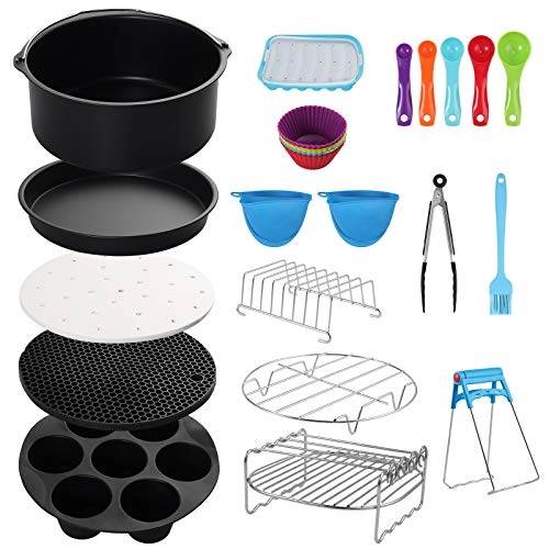 Air Fryer Accessories - Silicone Stainless Steel 15PCS
