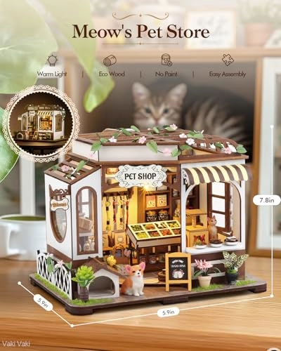 Miniature Dollhouse Kit - Pet Shop