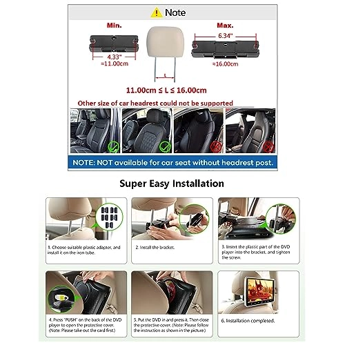 Car Headrest Display - 10.6in