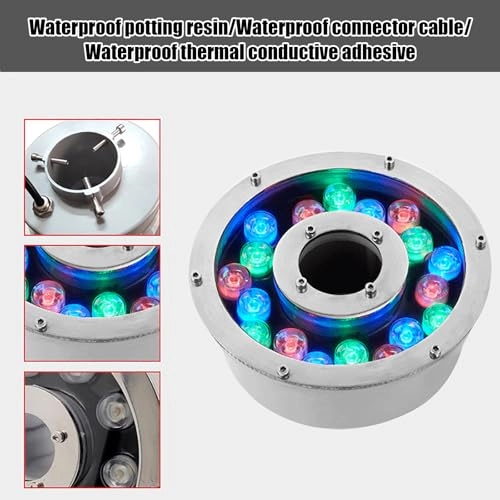 Led Ring Fountain Light - Low Voltage RGB IP68