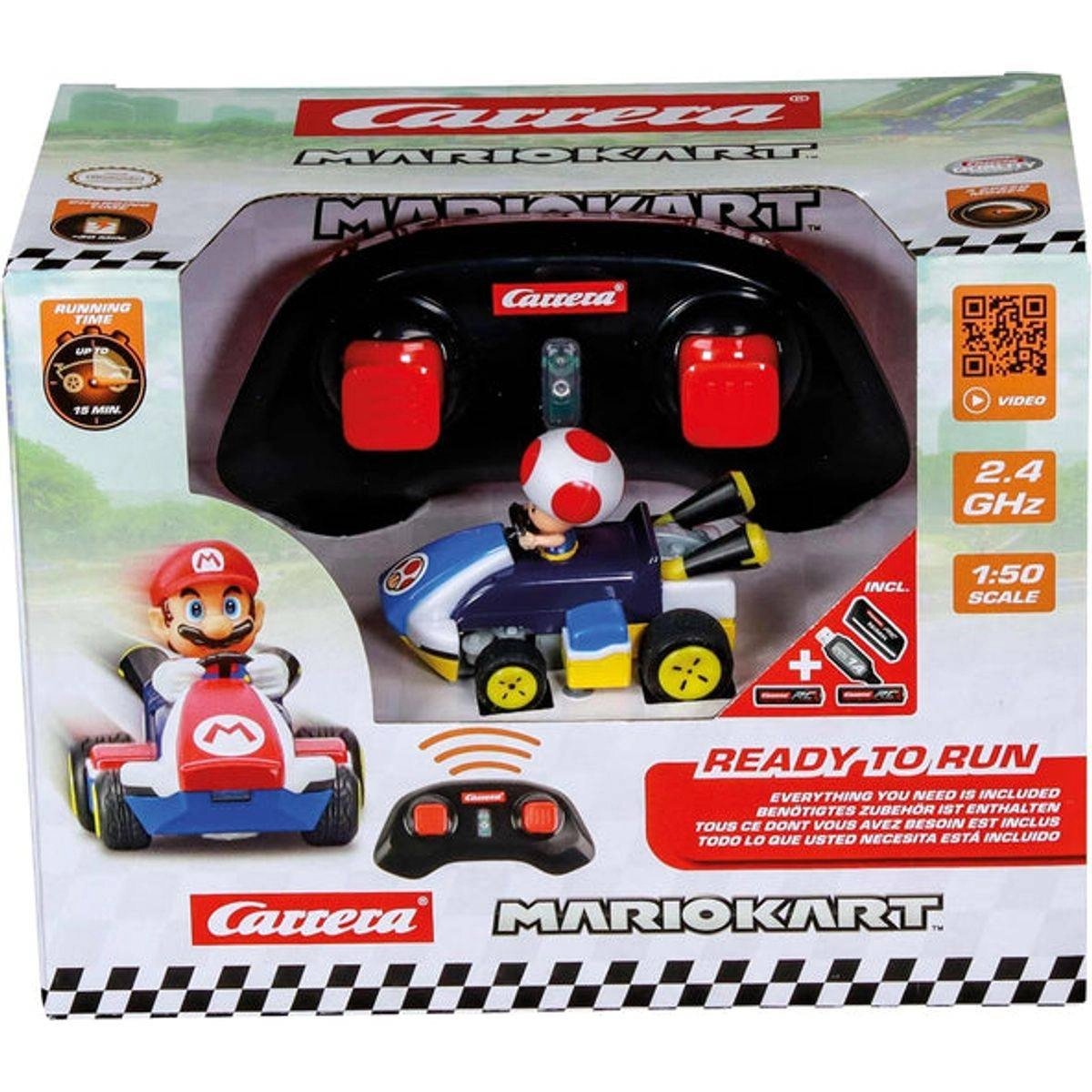 Carrera Mario Kart Toad Mini RC Car - 1:50