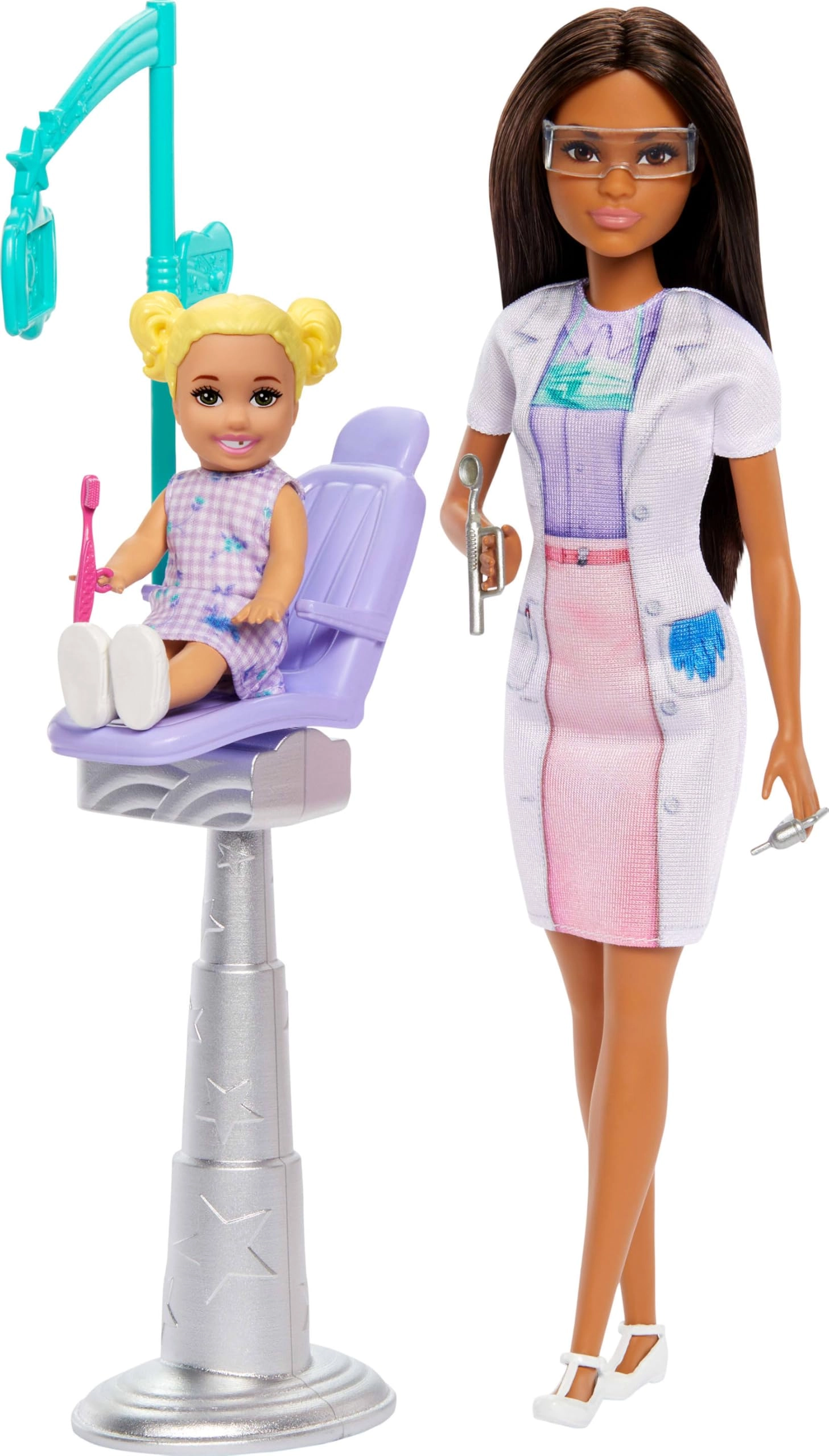 Barbie Dentist - Brunette Blue Dress Ages 3+