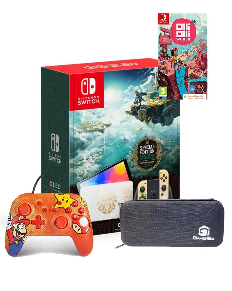 Switch OLED - Multicolour + Tears of the Kingdom + Pro Controller