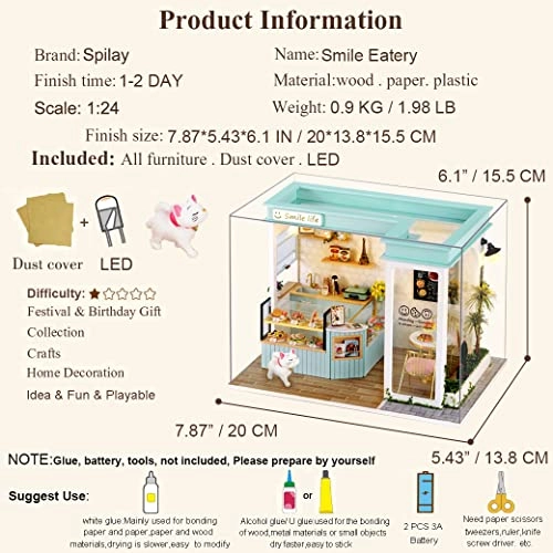 DIY Miniature Dollhouse Kit - 124 scale