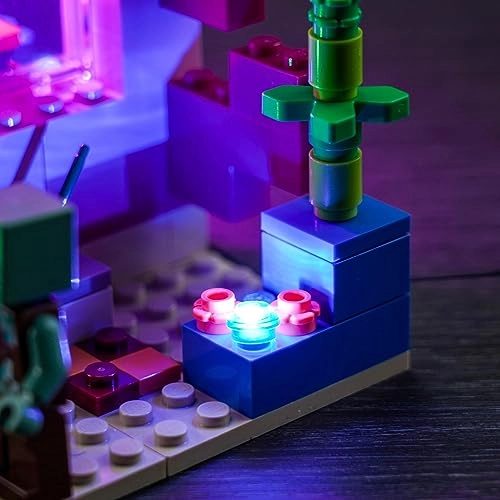 LED Light Kit - Compatible with Lego The Axolotl House 21247 Building Kit Basic Version