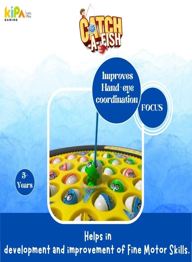 Fish Catching Game - 45 Fishes 4 Catching Sticks - 2-9 years