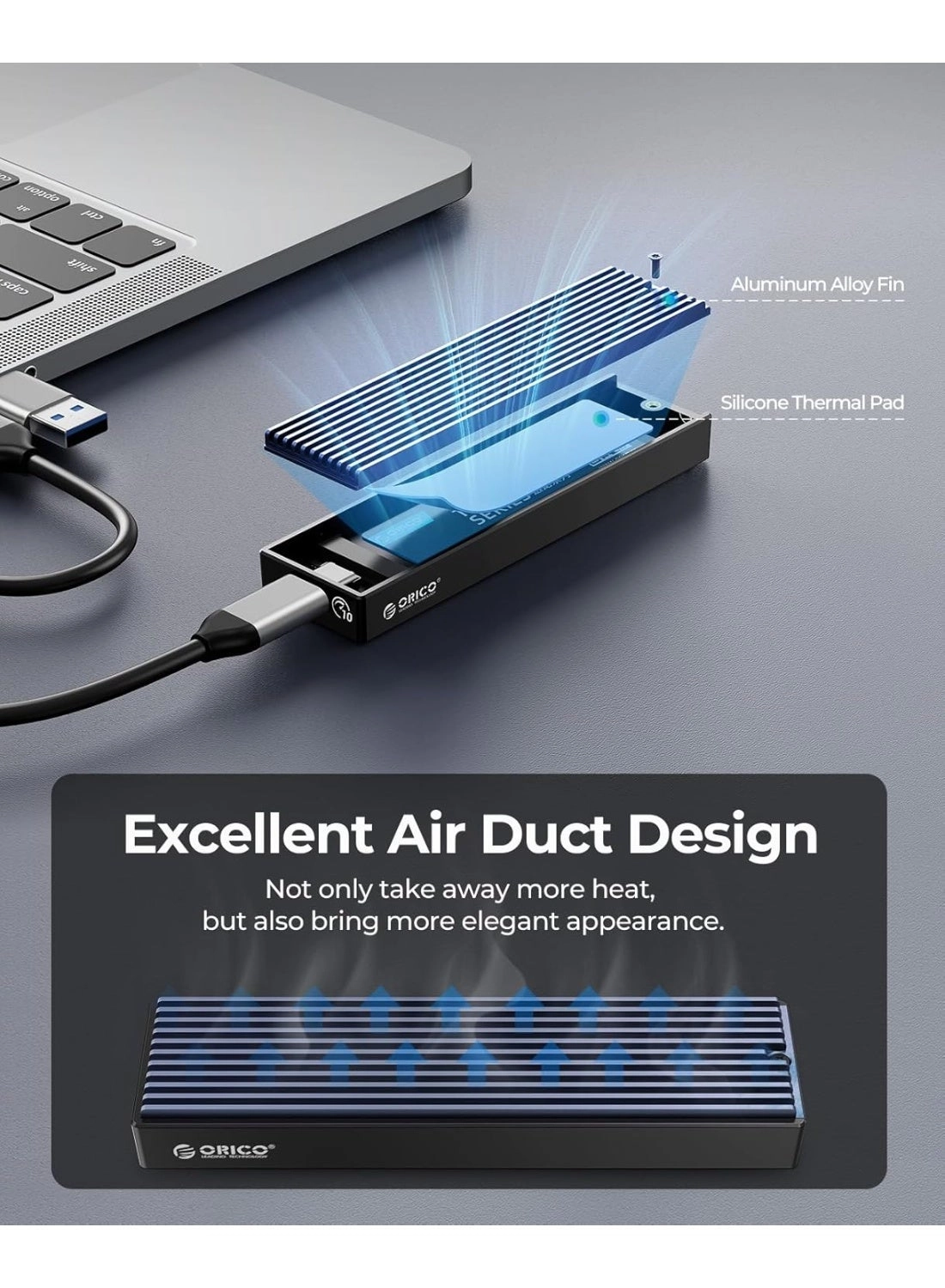 M.2 NVMe SSD Enclosure - up to 4TB